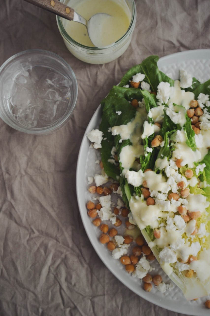 WEDGE SALAD WITH CHICKPEAS & TRUFFLE&nbsp;FETA