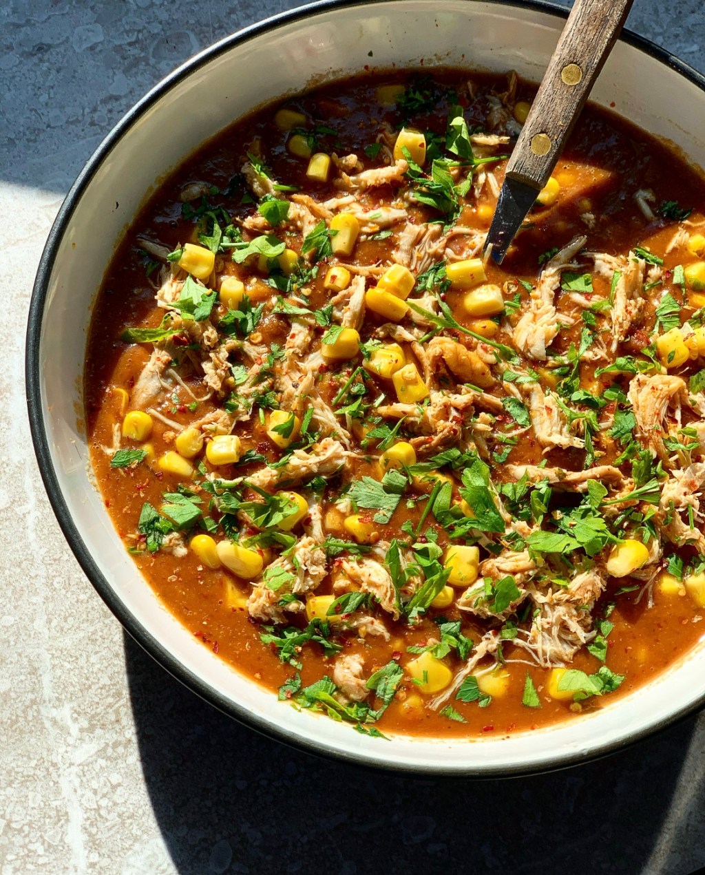 CUBAN BEAN SOUP WITH SHREDDED&nbsp;CHICKEN