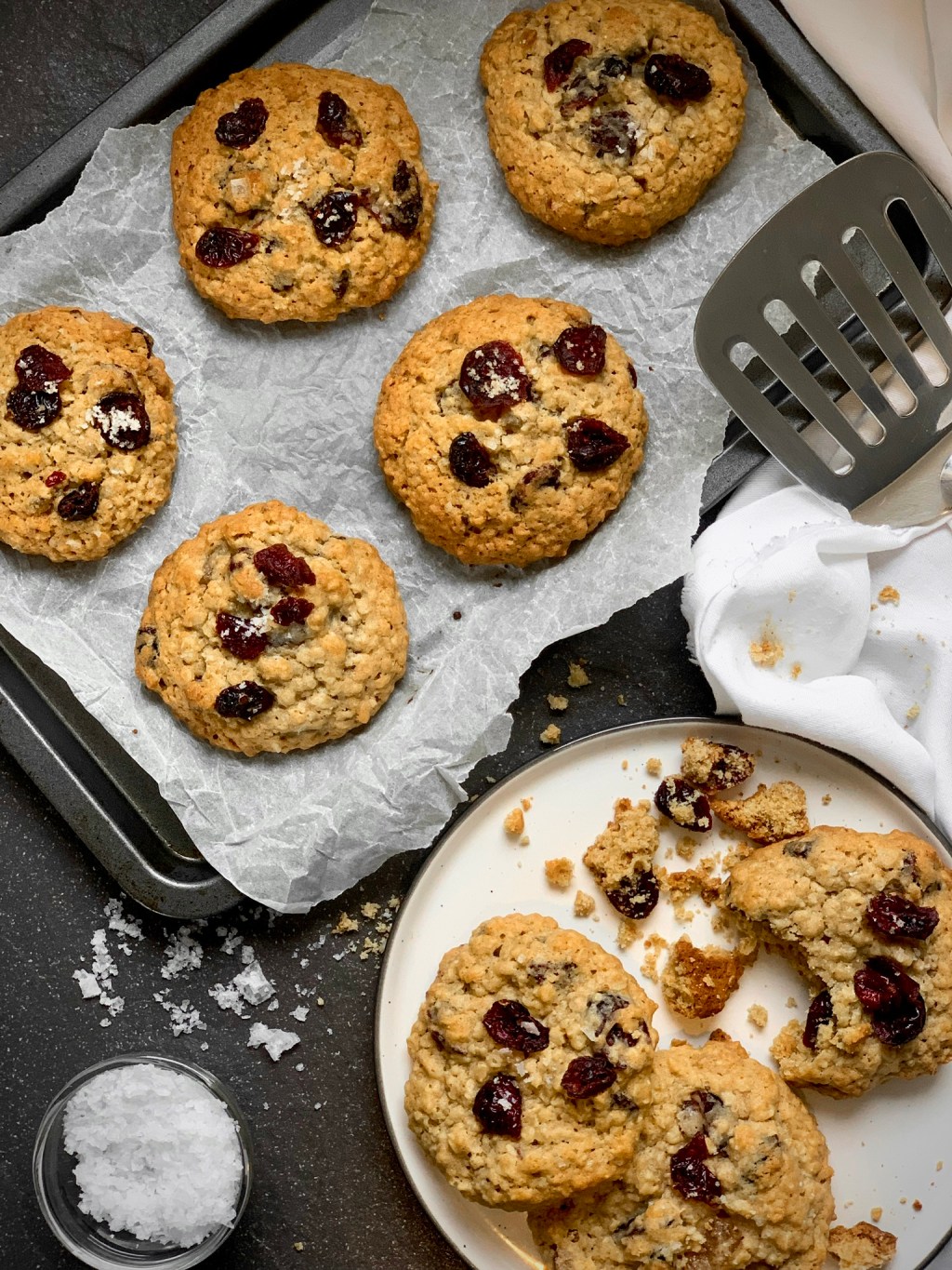 SALTED MAPLE, GINGER & CRANBERRY OATMEAL&nbsp;COOKIES