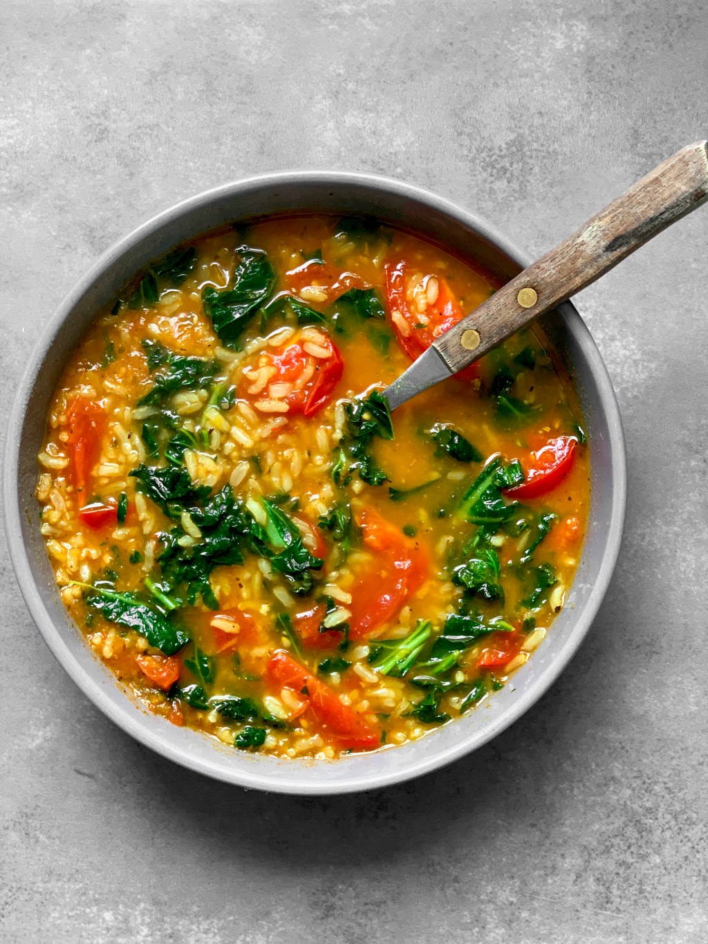 TOMATO & KALE RICE&nbsp;SOUP